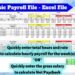 PAYROLL ONLY - Simple Basic Small Business Digital Payroll File, Manual ...